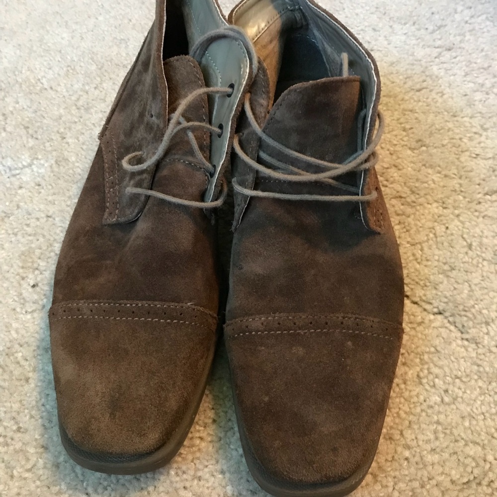 Calvin Klein Brown Suede Chukka Boots